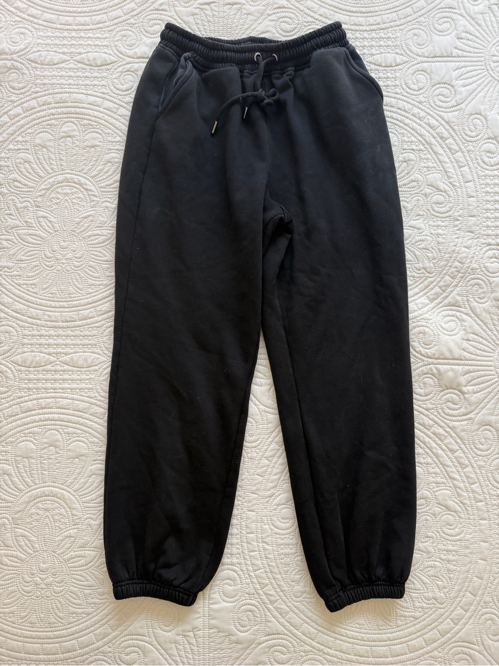 Naked Wardrobe Classic Black Drawstring Jogger Sweatpants